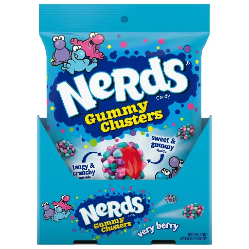 Nerd Gummy Clusters Very Berry 5 oz, 12 ct. 