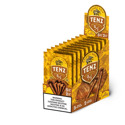 Zig-Zag Tenz Natural Leaf Cigars - Honey Drip 8CT