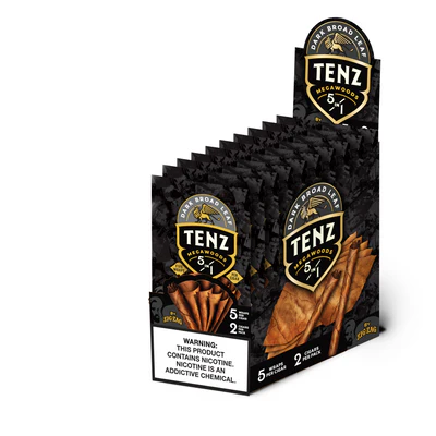 Zig-Zag Tenz Natural Leaf Cigars - Dark Broad Leaf 8CT