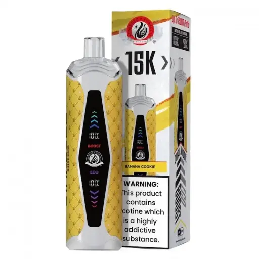 Starbuzz Supermax Banana Cookie 15k Puffs Disposable Vape 5ct