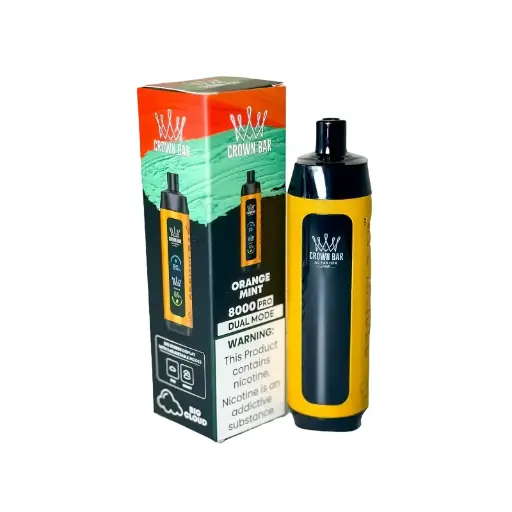 Al Fakher Orange Mint Crown Bar PRO 8000 Puffs 10ct 