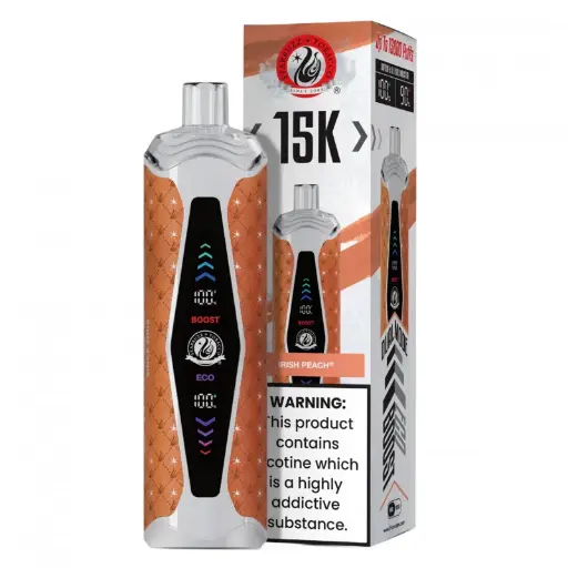 Starbuzz Supermax Irish Peavh15k Puffs Disposable Vape 5ct