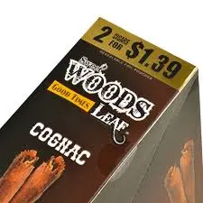 Good Times Leaf Wood 2/1.39 Cognac 15 ct. 