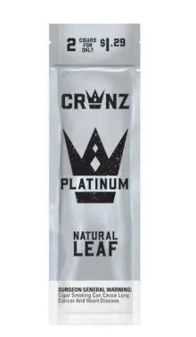 Crwnz 2/1.29 Natural Leaf Platinum 2/15 pk. 