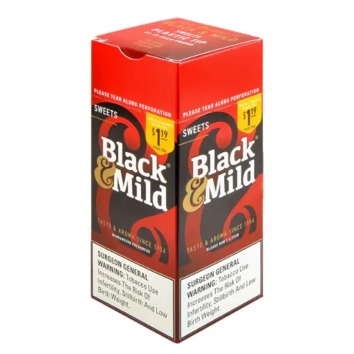 Black & Mild 1.19 Cigar Sweets Plastic Tip 25 ct. 