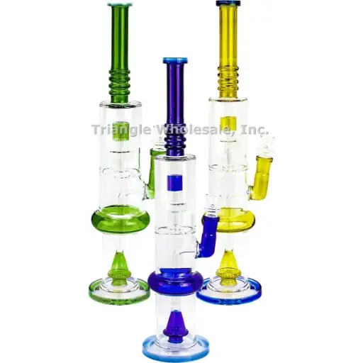 18" Double Perc. Water Pipe