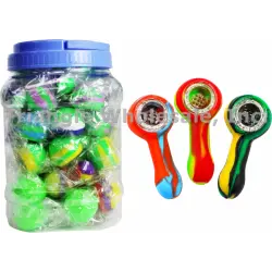 3" Silicone Spoon Assortment Jar (50pcs/jar)