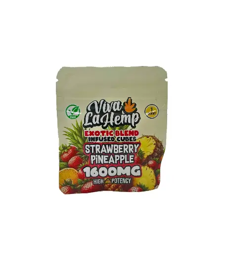 Viva La Hemp Strawberry Pineapple 1,600 MG Infused Cube 50 ct.