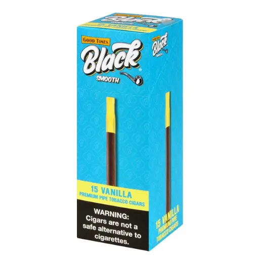 Good Times BLACK SMOOTH Vanilla Cigarillos, .89/15ct