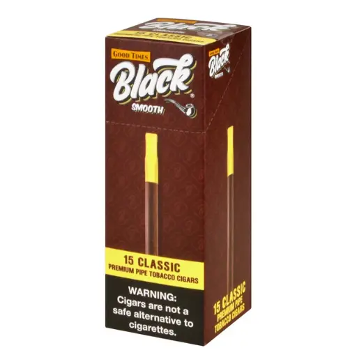 Good Times BLACK SMOOTH Classic Cigarillos, .89/15ct