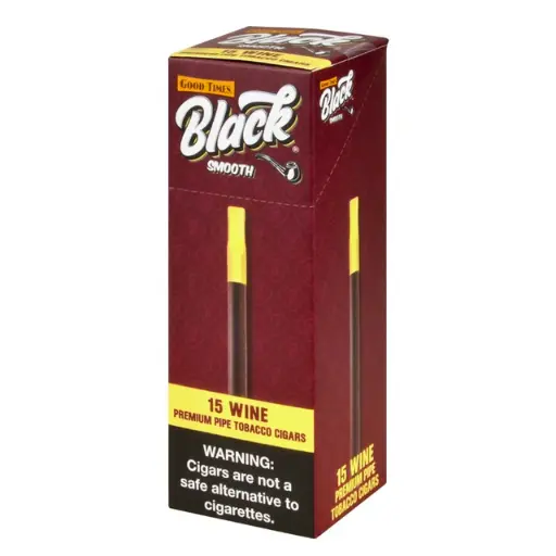 Good Times BLACK SMOOTH Wine Cigarillos, .89/15ct 