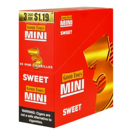 GOOD TIMES MINI CIGARILLOS 3/1.19 SWEET 15CT.