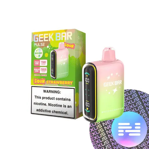 GEEK BAR PULSE 15K SOUR STRAWBERRY 5CT