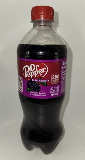 Dr Pepper Blackberry 20 oz, 24 pk.