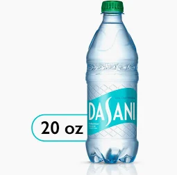 Dasani Water 20 oz, 24 pk.